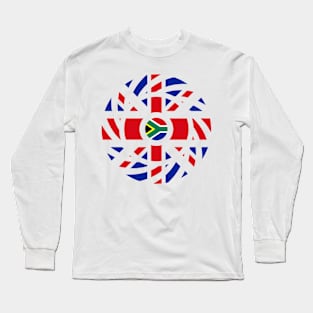 British South African Multinational Patriot Flag Long Sleeve T-Shirt